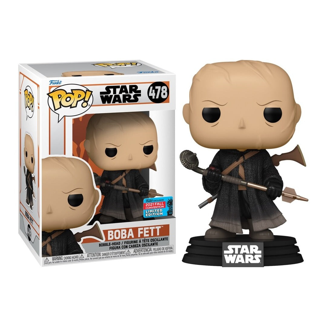 Funko Pop Star Wars The Book of Boba Fett: Boba Fett Unmasked - Fall Convention Exclusive (478)