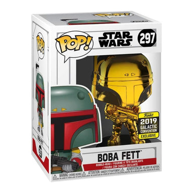Funko Pop Star Wars: Boba Fett Gold Chrome - Galactic Convention Exclusive (297)