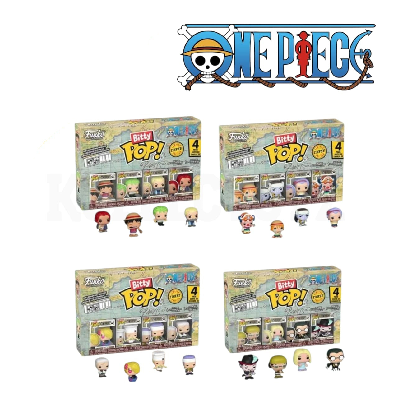 Funko Pop Bitty 4-pack One Piece Bundle