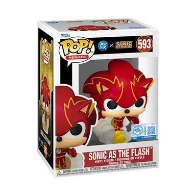 Funko Pop Justice League x Sonic The Hedgehog: Sonic as the Flash - Specialty Series (593)