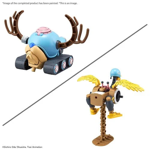 Bandai Hobby Gunpla One Piece: Chopper Tank Robot 1 and Chopper Wing Robot 2 Model Kit