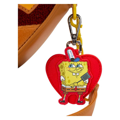 Loungefly Spongebob Squarepants Heart Krabby Patty Plush Crossbody Bag