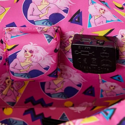 Loungefly Jem and the Holograms Figural Keytar Glow-in-the-Dark Crossbody Bag