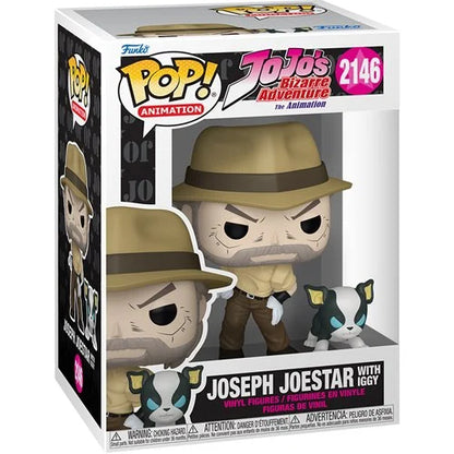 PREVENTA Funko Pop Jojo's Bizzarre Adventure The Animation Joseph Joestar With Iggy (2146)