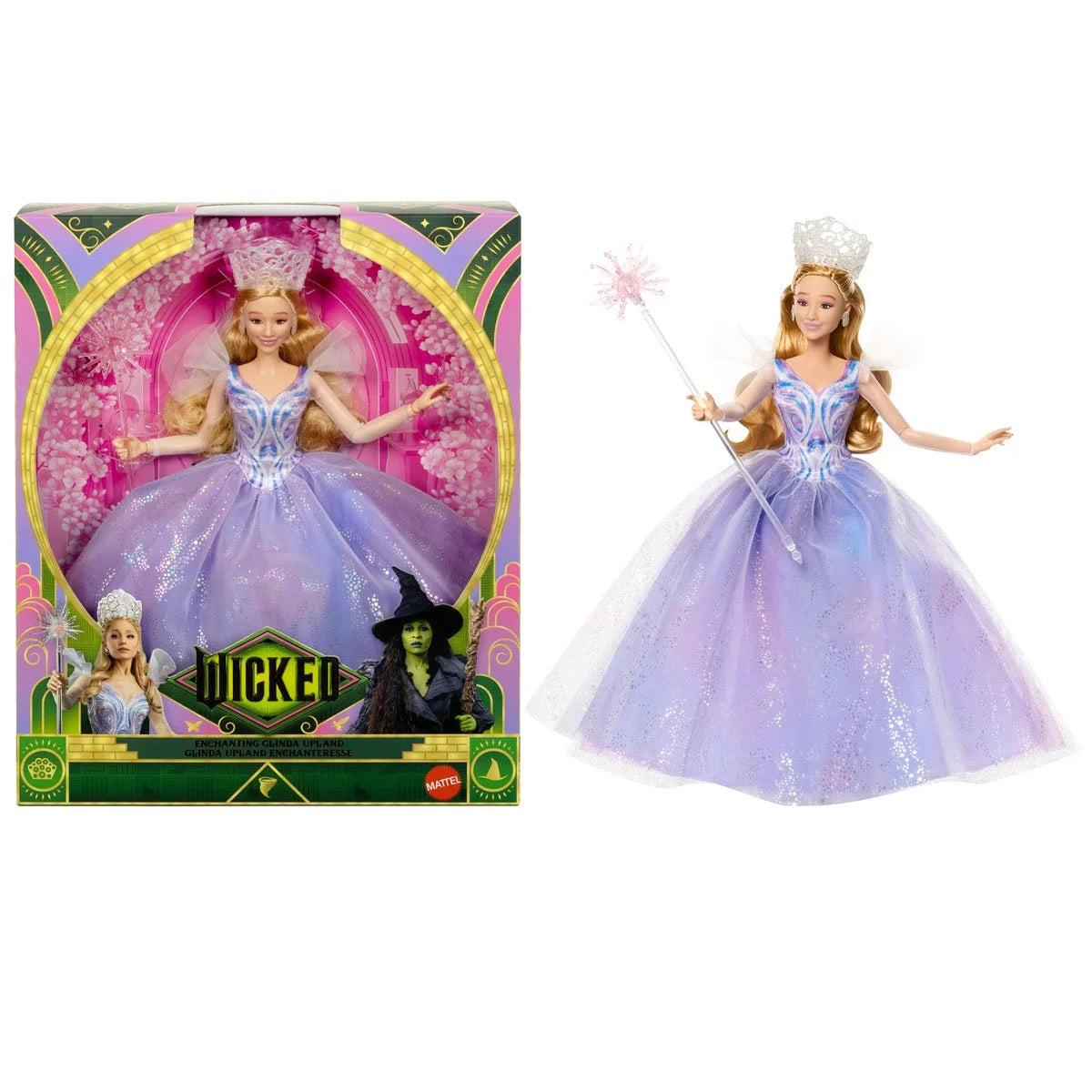 Mattel Wicked For Good: Deluxe Enchanting Glinda Upland Fashion Doll