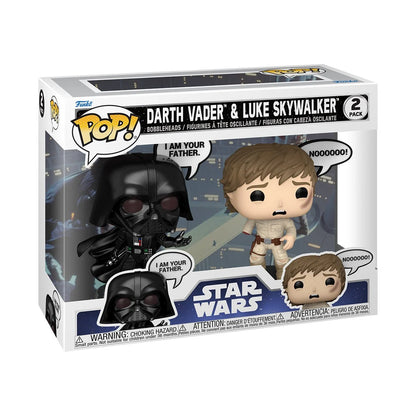 PREVENTA Funko Pop Star Wars: Darth Vader & Luke Skywalker 2-Pack