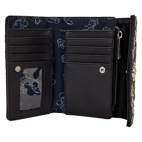 Mickey Mouse Artist Sketch Flap Wallet