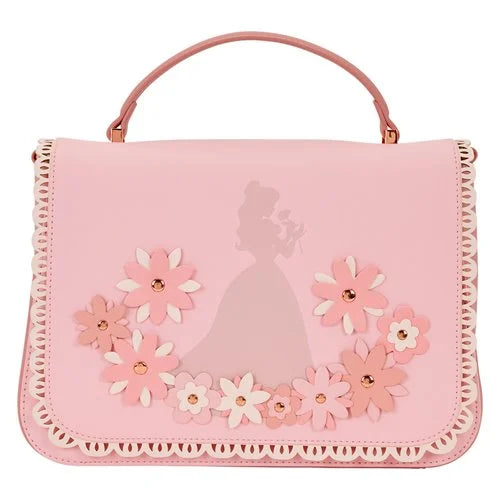 Loungefly Disney Princesses: Belle Floral Lace Crossbody Bag