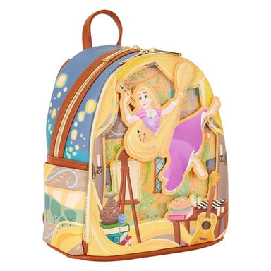 PREVENTA Loungefly Tangled Rapunzel Glow-in-the-Dark Mini-Backpack