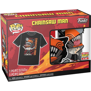Funko Pop Tees Chainsaw Man: Chainsaw Man (1804) + T-Shirt