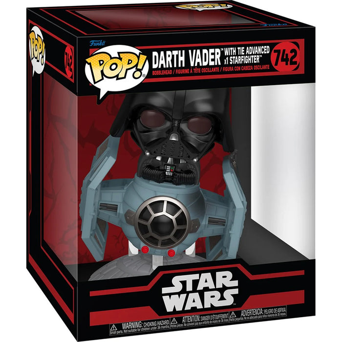 Funko Pop Deluxe Rides Star Wars Dark Side: Darth Vader with TIE Fighter Advanced x1 Starfighter (742)