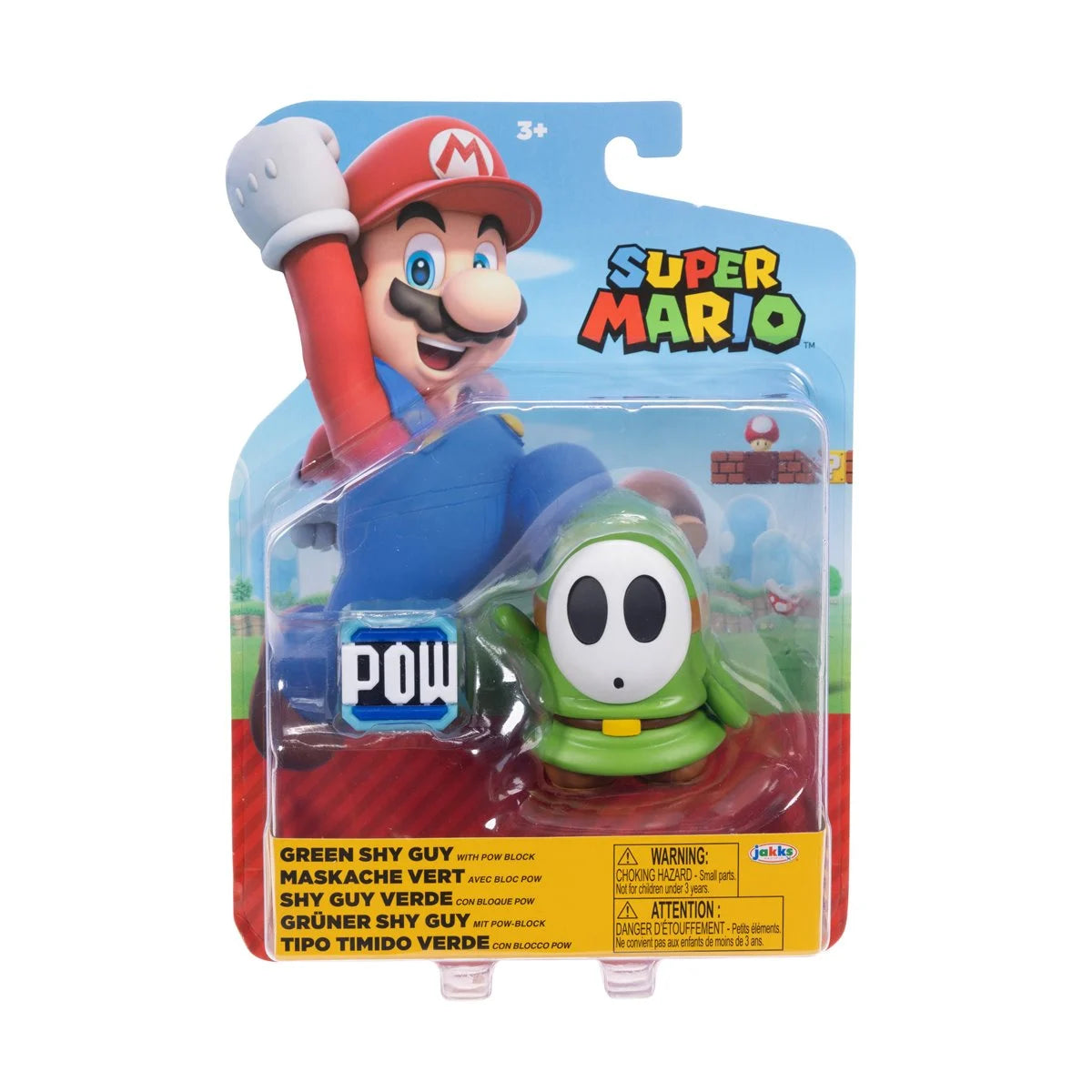 World of Nintendo Super Mario: Shy Guy with Pow block Action Figure