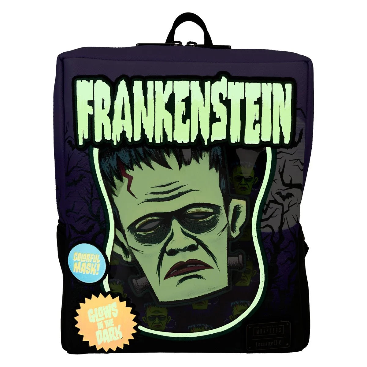 Loungefly Universal Monsters Frankenstein Neon Mask Mini Backpack