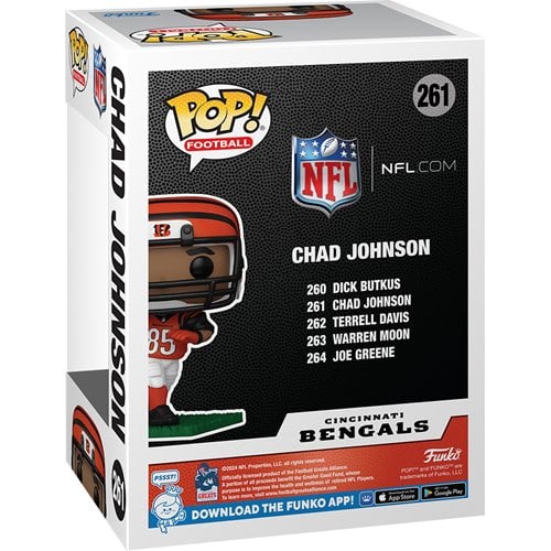 Funko Pop NFL Legends Bengals: Chad Johnson (261)