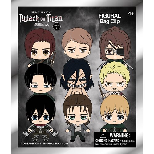 Monogram Foam Bag Clip: Attack on Titan