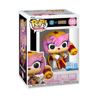 Funko Pop Justice League x Sonic The Hedgehog: Amy as Wonder Woman - Specialty Series (595)