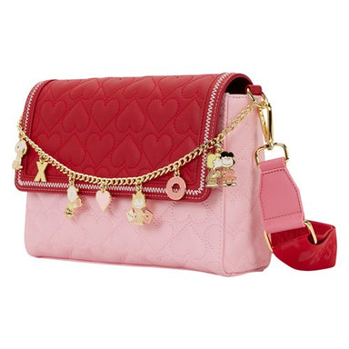 Loungefly Peanuts Snoopy Valentine's Day Charm Crossbody Bag