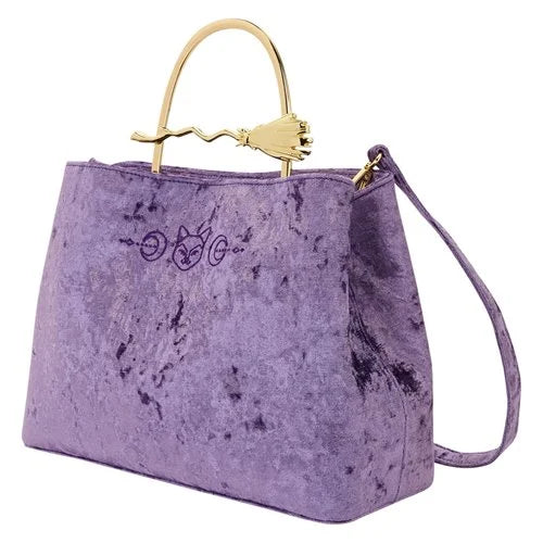 Loungefly Hocus Pocus Velvet Broom Handle Handbag