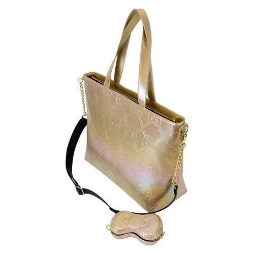 Loungefly Hello Kitty 50th Anniversary Gold Tote Bag