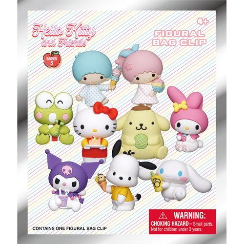 Monogram Foam Bag Clip: Hello Kitty and Friends Series 5