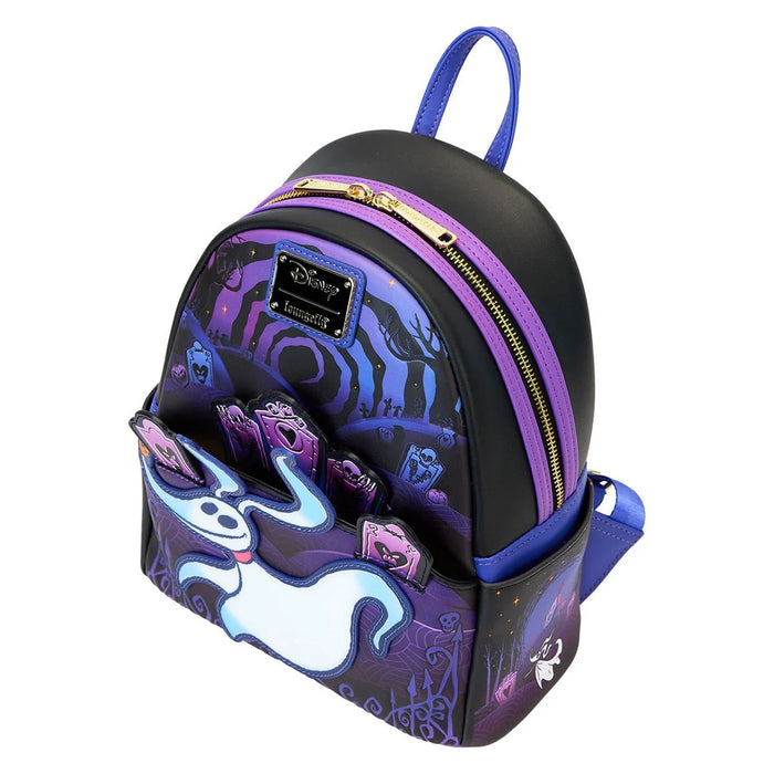 Loungefly Nightmare Before Christmas Zero and Jack Light-Up Mini Backpack