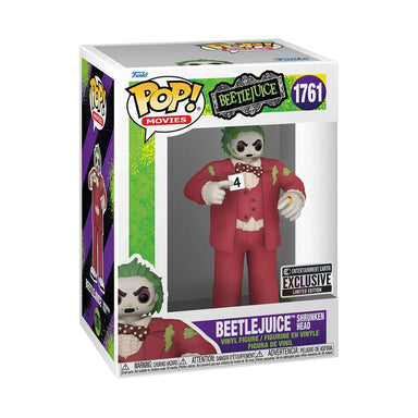 Funko Pop Beetlejuice: Beetlejuice Shrunken Head - Entertainment Earth Exclusive (1761)
