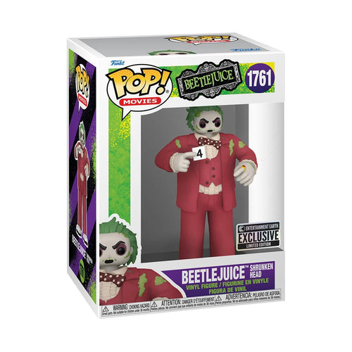 Funko Pop Beetlejuice: Beetlejuice Shrunken Head - Entertainment Earth Exclusive (1761)