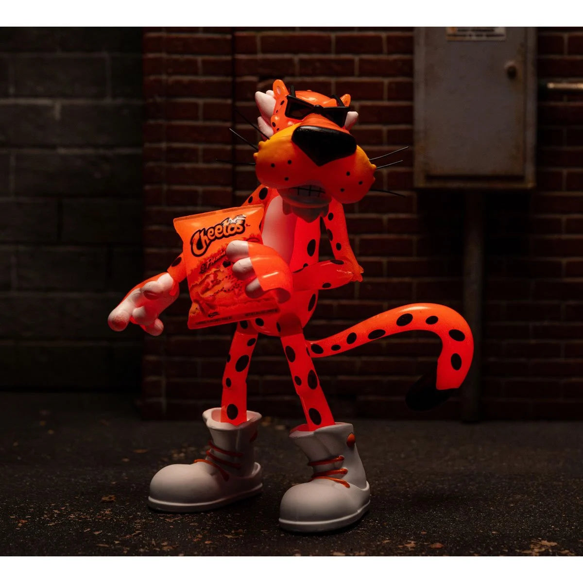 Jada Toys Cheetos: Chester Cheetah Flamin' Hot Glow-in-the-Dark