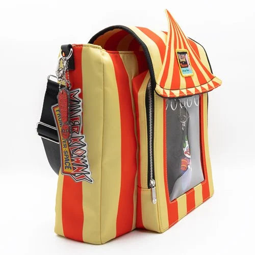 Whatever! Killer Klowns From Outer Space Padded Pin Trading Tent Crossbody Bag with Jumbo Charm
