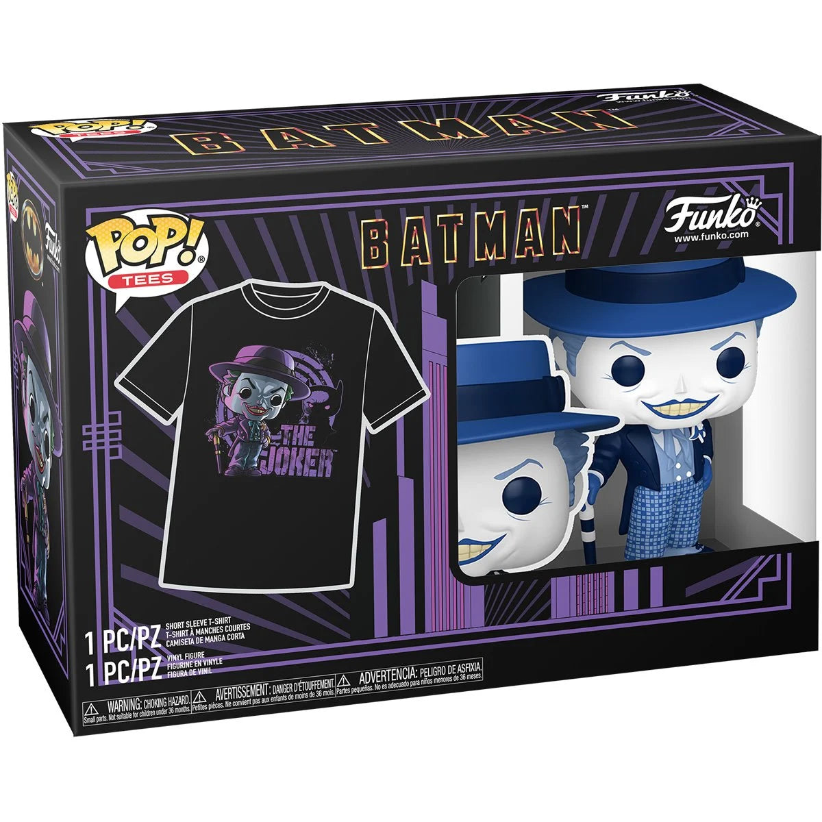 PREVENTA Funko Pop Tees Batman 1989: The Joker (337) + T-Shirt