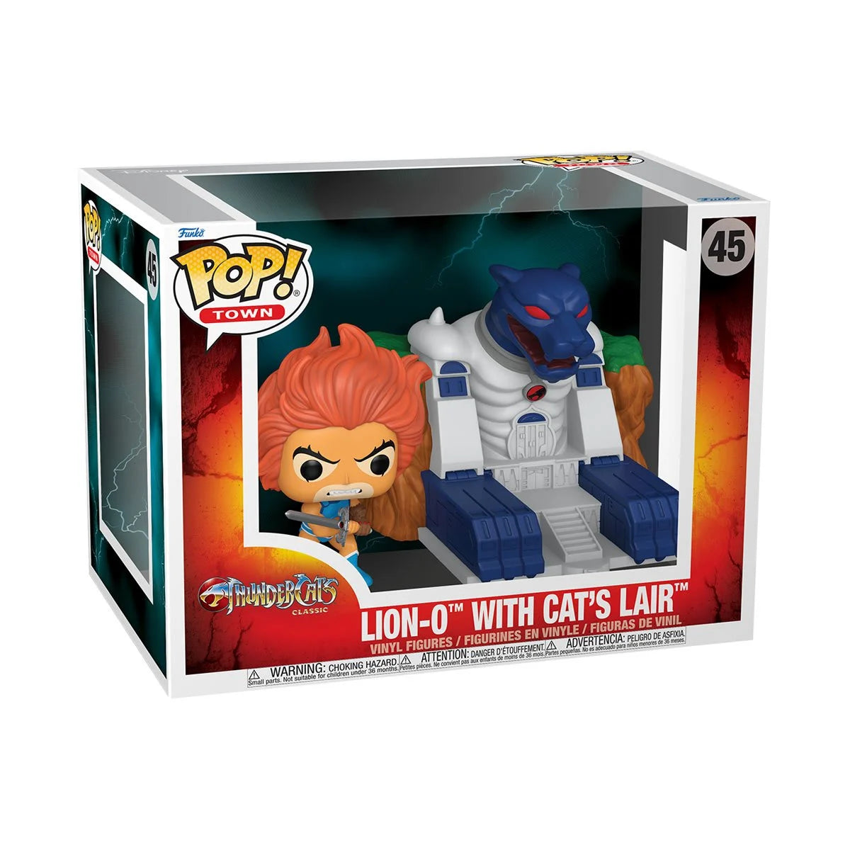 PREVENTA Funko Pop Town ThunderCats: Lion-O with Cat's Lair (45)