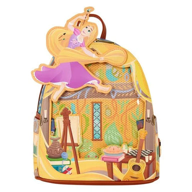 PREVENTA Loungefly Tangled Rapunzel Glow-in-the-Dark Mini-Backpack