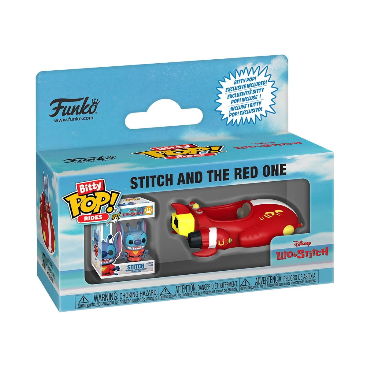 Funko Pop Bitty Rides Lilo & Stitch: Stitch and The Red One