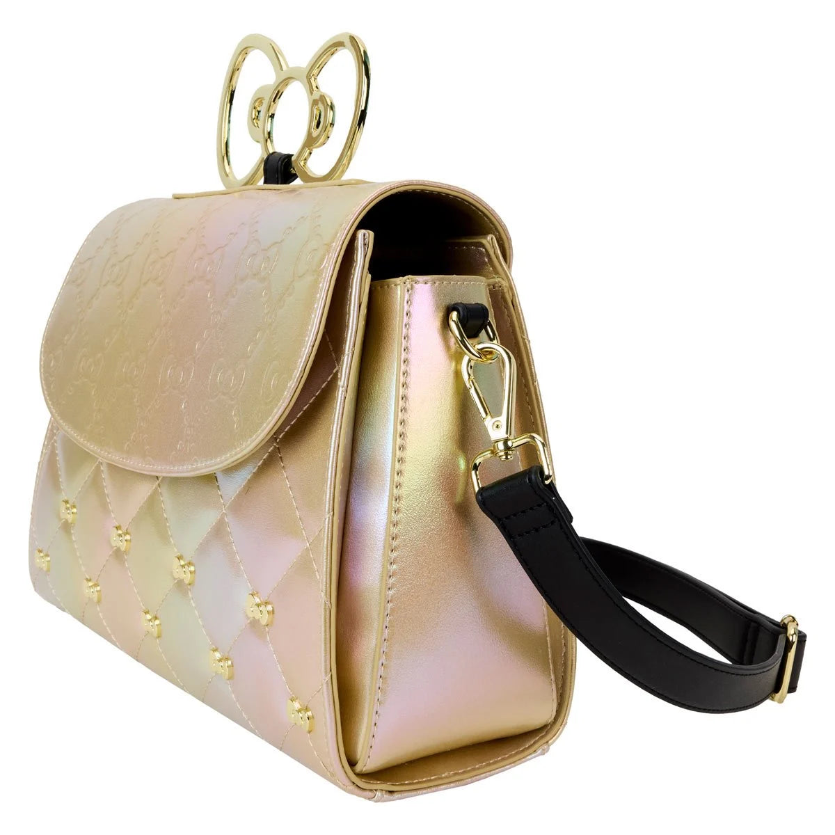 Loungefly Hello Kitty 50th Anniversary Gold Crossbody Bag