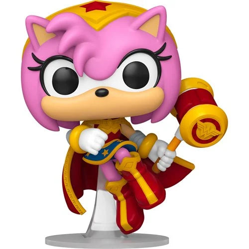 Funko Pop Justice League x Sonic The Hedgehog: Amy as Wonder Woman - Specialty Series (595)