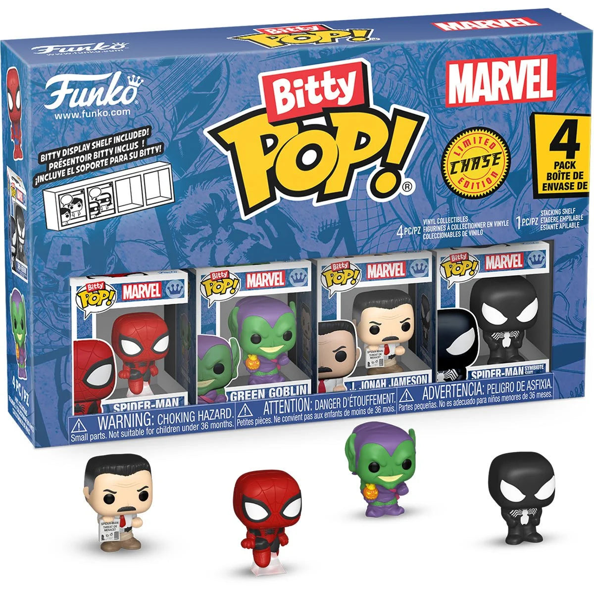Funko Pop Bitty Spider-Man: Spider-Man 4-Pack