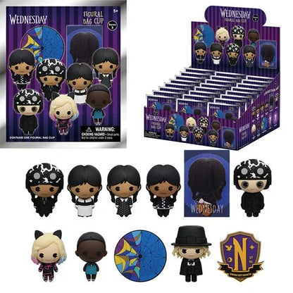 Monogram Foam Bag Clip: Wednesday Addams Series 3 - Individual Sorpresa