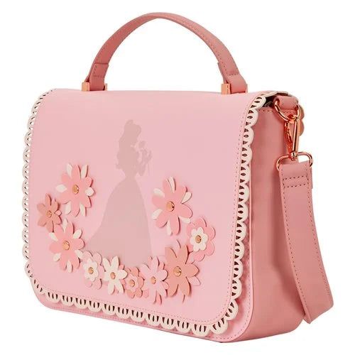 Loungefly Disney Princesses: Belle Floral Lace Crossbody Bag