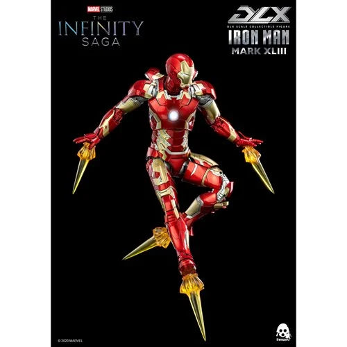 ThreeZero Avengers: Infinity Saga Iron Man Mark 43 DLX 1:12 Scale Action Figure