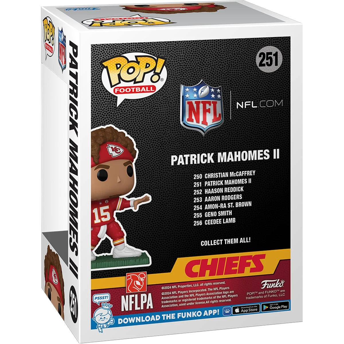 Funko Pop NFL Kansas City Chiefs: Patrick Mahomes II (251)