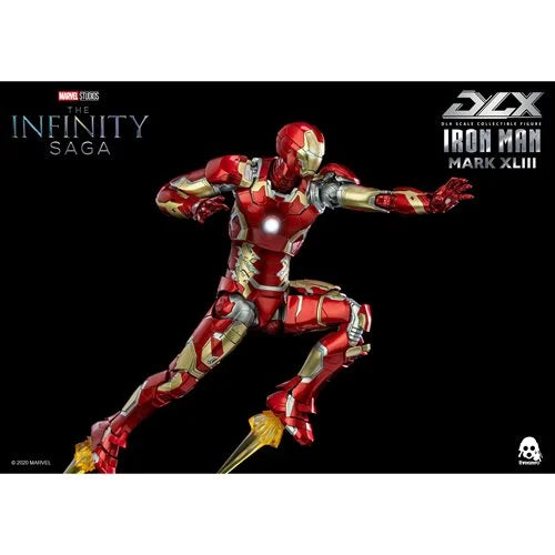 ThreeZero Avengers: Infinity Saga Iron Man Mark 43 DLX 1:12 Scale Action Figure