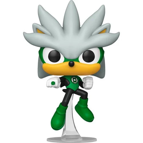 Funko Pop Justice League x Sonic The Hedgehog: Silver as the Green Lantern - Specialty Series (592)