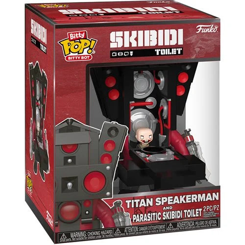 Funko Pop Bitty Bot Skibidi Toilet: Titan Speakerman and Parasitic Skibidi Toilet