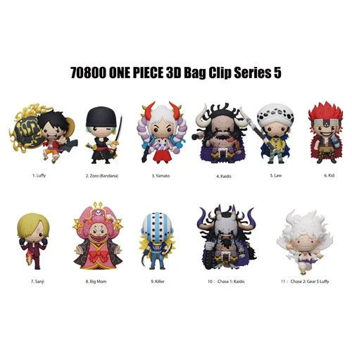 Monogram Foam Bag Clip: One Piece Series 5 - Individual Sorpresa