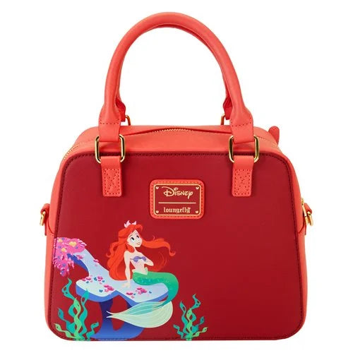 PREVENTA Loungefly The Little Mermaid 35th Anniversary Ariel Face Crossbody Bag