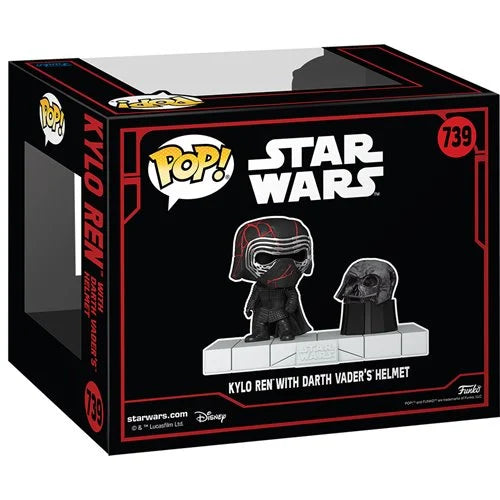 Funko Pop Moment Star Wars Dark Side: Kylo Ren with Darth Vader's Helmet (739)