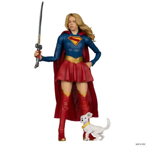 PREVENTA McFarlane DC Multiverse Deluxe Theatrical Edition Wave 4 Supergirl Movie Supergirl and Baby Krypto 7-Inch Scale Action Figure