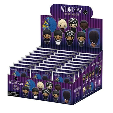 Monogram Foam Bag Clip: Wednesday Addams Series 3 - Individual Sorpresa