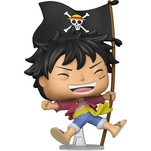 Funko Pop One Piece: Monkey D. Luffy with Flag - Exclusive (2214)