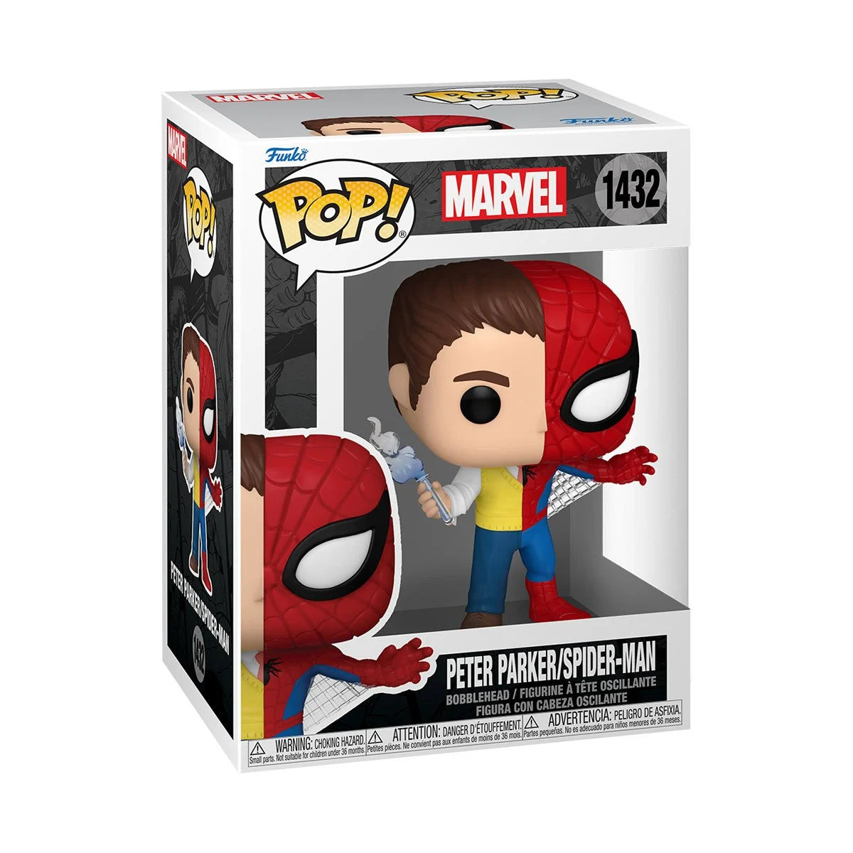 Funko Pop Marvel Comics Split: Peter Parker/Spider-Man (1432)